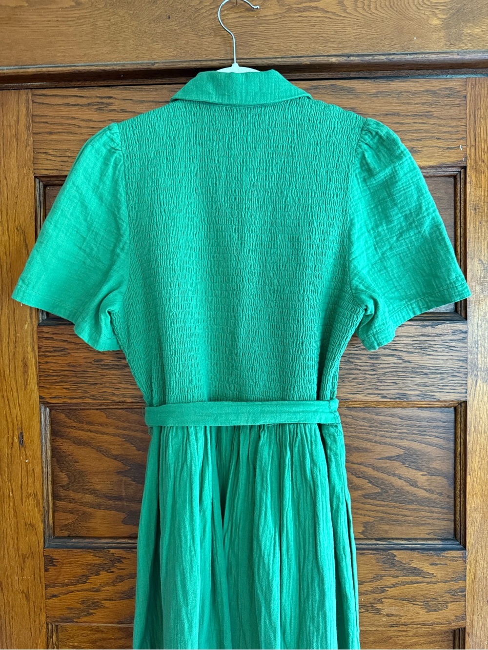 BODEN 100% Cotton Amber Double Cloth Midi Dress Cottagecore Prairie Casual US 8 - Picture 4 of 11